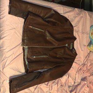 Brown Leather jacket, size M